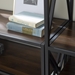 3-Piece Industrial Bookcase Set - Dark Walnut - WEF2219