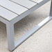 4-Piece Aluminum Outdoor Patio Conversation Set with Cushions - Grey - WEF2342
