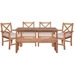 Patio 6 Piece Dining Table Set - Brown - WEF2406