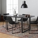 5 Piece Dining Table Set - Charcoal & Black - WEF2414