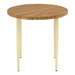 3 Piece Round Nesting Coffee Table Set - Dark Walnut - WEF2462