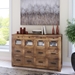 Craftsman Drawer Cabinet - Brushed Dark Brown - YHD1009