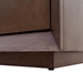 Edwards Leather Cabinet - Dark Brown & Metallic Undertones - YHD1017