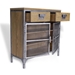 Jaxon Small Cabinet - Antiqued Steel - YHD1024