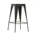 Austen Wood and Metal Bar Stool - Natural Steel Grey - YHD1047