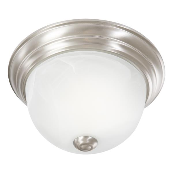  Silver With Marble Glass - Satin Nickel 
 