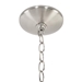 Three Light Bowl Chandelier - Satin Steel - YHD1183