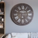 Grey Circular Wall Clock - YHD1254