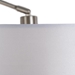 One Light Arc Floor Lamp - Satin Steel - Style A - YHD1358