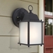 4 Fluorescent Exterior Sconce - Black - YHD1428