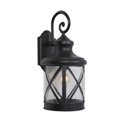 One Exterior Sconce - Black - Style A 