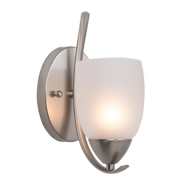 One Light Wall Sconce - Brushed Nickel 