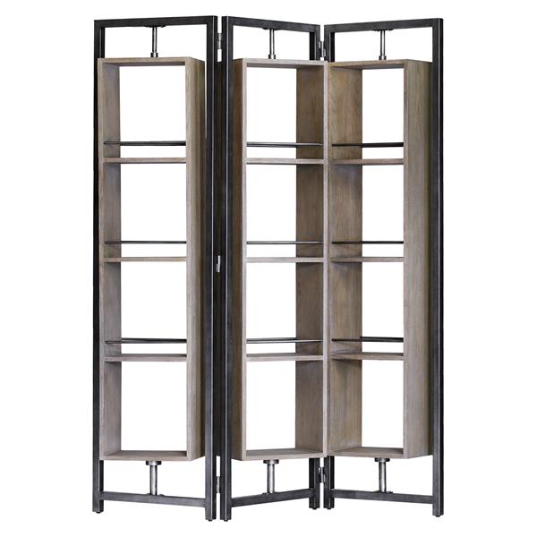 Arlo Large Screen Shelf - Antiqued Steel 
