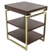 Duette Chairside Table - Rich Nut Brown - YHD1523