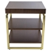 Duette Chairside Table - Rich Nut Brown - YHD1523