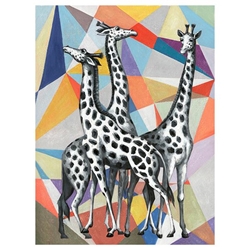 Contemporary View of Giraffes 
