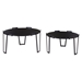 Set Of 2 Nesting Coffee Tables Black - ZUO2476