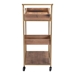 Bar Cart With Tray Brown - ZUO2572