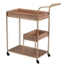 Bar Cart With Tray Brown - ZUO2572