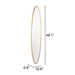 Oval Gold Mirror Large - ZUO3013