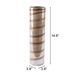 Lined Large Vase Brown - ZUO3536