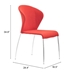 Oulu Dining Chair Tangerine - Set of 4 - ZUO3779