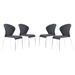 Oulu Dining Chair Graphite - Set of 4 - ZUO3780
