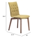 Orebro Dining Chair Pea - Set of 2 - ZUO3783