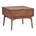 Design District Side Table Walnut - ZUO3792