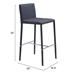 Confidence Counter Chair Black - Set of 2 - ZUO3824