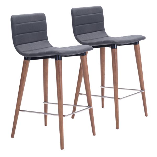 Jericho Counter Chair Gray - Set of 2 