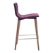 Jericho Counter Chair Polyurethanerple - Set of 2 - ZUO3834