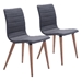 Jericho Dining Chair Gray - Set of 2 - ZUO3835
