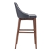 Moor Bar Chair Dark Gray - ZUO3843