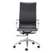 Glider Hi Back Office Chair Black - ZUO3866