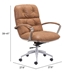 Avenue Office Chair Vintage Coffee - ZUO3883