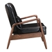 Bully Lounge Chair & Ottoman Black - ZUO3898