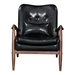 Bully Lounge Chair & Ottoman Black - ZUO3898