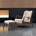 Bully Lounge Chair & Ottoman Beige - ZUO3900