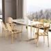 Atlas Dining Table Stone & Gold - ZUO3948