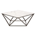 Tintern Coffee Table Stone & Antique Brass - ZUO3953