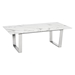 Atlas Coffee Table Stone & Brushed Stainless Steel - ZUO3973