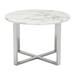 Globe End Table Stone & Stainless Steel - ZUO3975