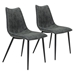 Norwich Dining Chair Black - Set of 2 - ZUO4003