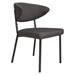 Pontus Dining Chair Charcoal Gray - Set of 2 - ZUO4007