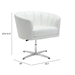 Wilshire Occasional Chair White Polyurethane - ZUO4012