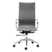 Glider High Back Office Chair Gray - ZUO4029