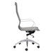 Glider High Back Office Chair Gray - ZUO4029