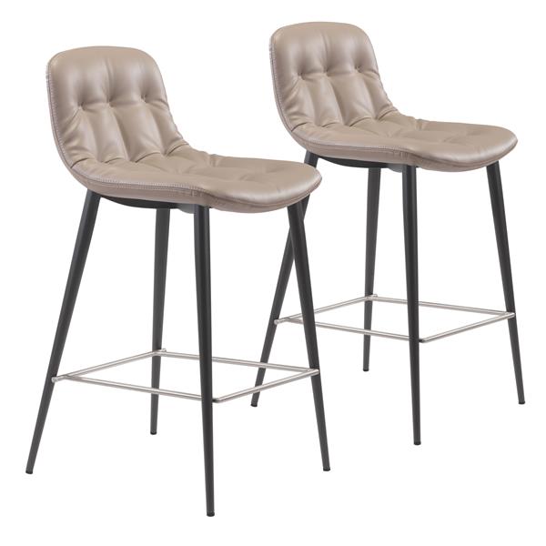 Tangiers Counter Chair Taupe - Set of 2 