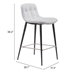 Tangiers Counter Chair White - Set of 2 - ZUO4139